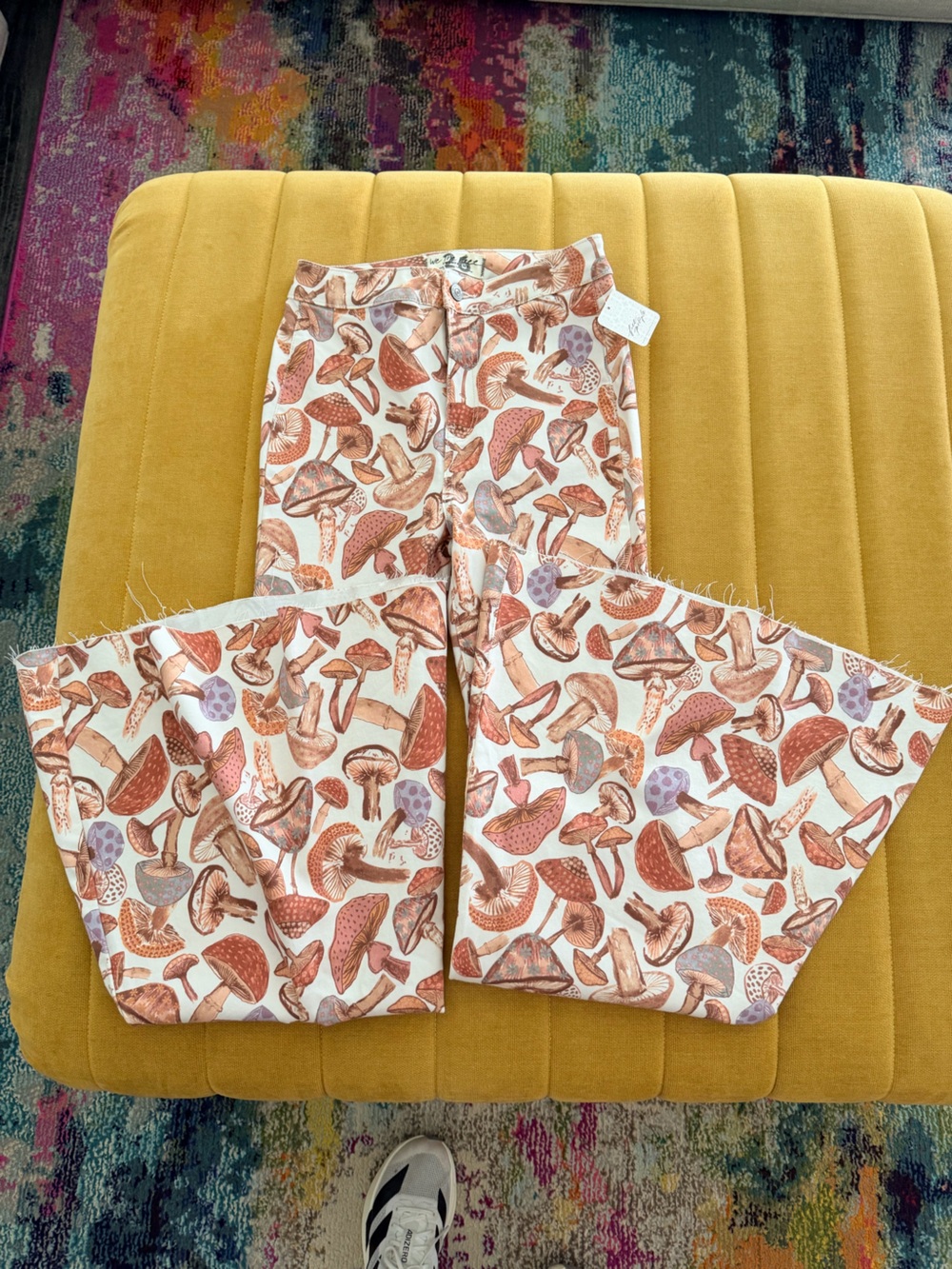 Free People Mushroom Just Float on Flares Jeans - Picture 2 of 3